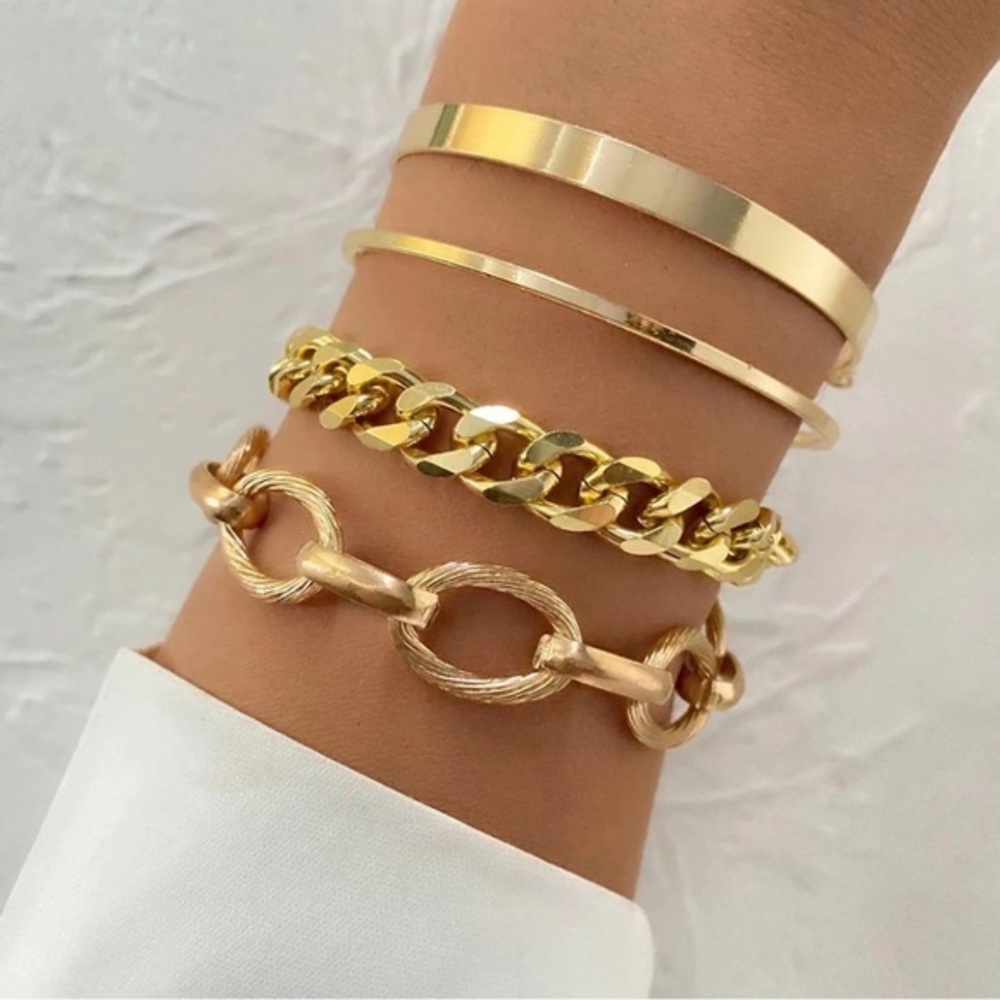 Gold Bracelet Stack